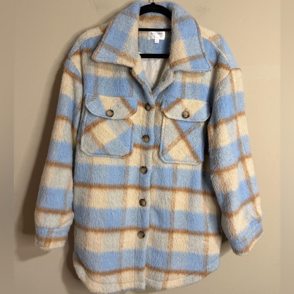 Line And Dot Kenzie Plaid Shacket